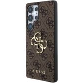 Obal Guess PU 4G Metal Logo Samsung Galaxy S25 Ultra 5G S938 GUHCS25L4GMGBR Brown