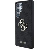 Obal Guess PU 4G Metal Logo Samsung Galaxy S25 Ultra 5G S938 GUHCS25L4GMGGR Grey