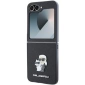 Obal Karl Lagerfeld PU Saffiano Karl and Choupette Samsung Galaxy Z Flip6 5G F741 KLHCZF6SAPKCNPK Black