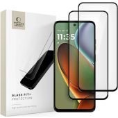 Ochranné sklo Tech-Protect Glass Fit+ Motorola Moto G15/G15 Power/G05/E15 čierne (2ks)