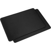 Mousepad 350x250x3mm stitched black