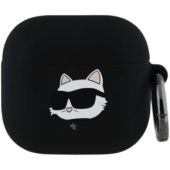 Karl Lagerfeld 3D Logo NFT Choupette Head Apple AirPods 4 KLA4RUNCHK Black