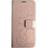 Obal MEZZO Book case Apple iPhone 16e teddy bear ružový