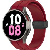 Remienok Bizon Strap Watch Silicone Samsung Galaxy Watch FE/7/6/6 Classic/5/5 Pro/4/4 Classic bordový
