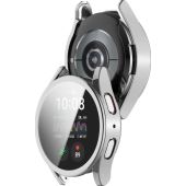 Ochranné puzdro/sklo Bizon Case+Glass Watch Samsung Galaxy Watch7 40 mm strieborné