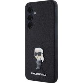 Obal Karl Lagerfeld Fixed Glitter Metal Ikonik Logo Metal Pin Samsung Galaxy A55 5G A556 KLHCSA55GKNPSK čierny