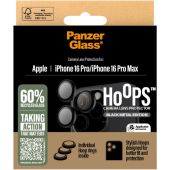 PanzerGlass - Ochranný kryt objektívu Hoops pre Apple iPhone 16 Pro/16 Pro Max, čierna
