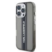 Obal Karl Lagerfeld IML Stripe Logo Apple iPhone 16 Pro Max KLHCP16XHCFCPSCK čierny