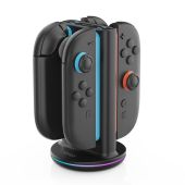iPega SW2051 nabíjacia stanica s RGB pre JoyCon ovládače Nintendo Switch 2 čierna