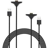 iPega SW2119A nabíjací kábel (3m, 2ks) pre JoyCon ovládače Nintendo Switch 2 červená/modrá