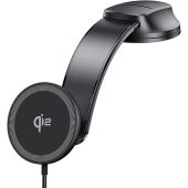 DUZZONA V4 Dashboard Car Holder with Magnetic Wireless Charger 15W (Compatible with MagSafe and Qi2 charging)
