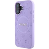 Obal Guess Saffiano Peony Stamp MagSafe Apple iPhone 16 GUHMP16SPSAPSMEU Purple
