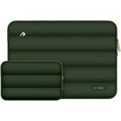 Tech-Protect Puffy Laptop 15-16" case + accessory bag, zelený, obal na notebook