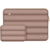 Tech-Protect Puffy Laptop 13-14" case + accessory bag, hnedý, obal na notebook