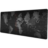 RC-K-1073 podložka pod myš a klávesnicu mapa sveta 80cmx30cmx2mm čierna