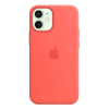 Puzdro Apple na Apple iPhone 12 mini Silicone MagSafe ružové                        