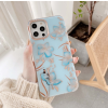 Puzdro Classic Flower TPU iPhone 12/12 Pro - modré