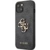 Plastové puzdro Guess na Apple iPhone 13 Pro Max GUHCP13X4GMGGR 4G Metal Logo sivé