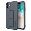 Silikónové puzdro na Xiaomi Redmi Note 9 Kickstand modré
