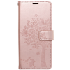 Diárové puzdro na Samsung Galaxy S22 5G Forcell MEZZO tree ružovozlaté                  