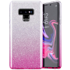 Silikónové puzdro na Samsung Galaxy A13 A135 LTE Shine Bling ružovo-strieborné