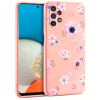 Silikónové puzdro na Samsung Galaxy A13 A135 Tech-protect  kvety ružové