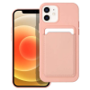 Silikónové puzdro na Apple iPhone 11 Forcell Card ružové                  