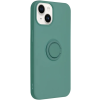 Silikónové puzdro na Apple iPhone 14 Plus Forcell Silicone Ring zelené