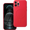 Silikónové puzdro na Apple iPhone 12 Pro Silicone Mag Cover červené