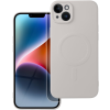 Silikónové puzdro na Apple iPhone 14 Plus Silicone Mag Cover sivé