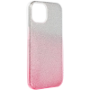 Silikónové puzdro na Apple iPhone 14 Plus Forcell Shining strieborno-ružové