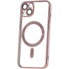 Plastové puzdro na Apple iPhone 13 Color Chrome MagSafe ružové