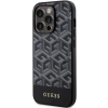 Plastové puzdro Guess na Apple iPhone 14 Pro GUHMP14LHGCFSEK PU G Cube MagSafe čierne