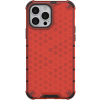 Odolné puzdro na Apple iPhone 13 Honeycomb Armor červené