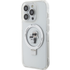 Plastové puzdro Karl Lagerfeld na Apple iPhone 15 Pro Max KLHMP15XHMRSKCH Ringstand Karl and Choupette MagSafe transparentné