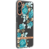 Silikónové puzdro na Samsung Galaxy A54 5G A546 Flower TPU modré