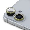 Ochranné sklo na fotoaparát Guess Fixed Glliter Lens Protection Apple iPhone 16/16 Plus GUCL162SGGD zlaté