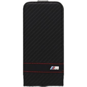 Obal BMW M Collection Flip Case Carbon na iPhone 6 Plus/6s Plus BMFLP6LMCC Black