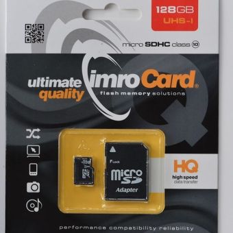Pamätová karta Imro microSD 128GB s adaptérom 