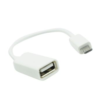 Dátový kábel micro USB kábel/ OTG biely