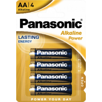 Alkalické batérie AA Panasonic Alkaline Power LR6 4ks