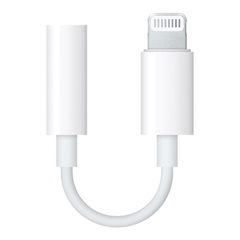 Adaptér Apple MMX62ZM/A, Lightning(M) na 3,5mm audio jack(F), biely (Blister)