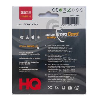 Pamäťová karta Imro microSD 32 GB (cl.10 | UHS-I)