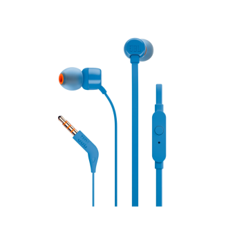 JBL T110 earphones with microphone red