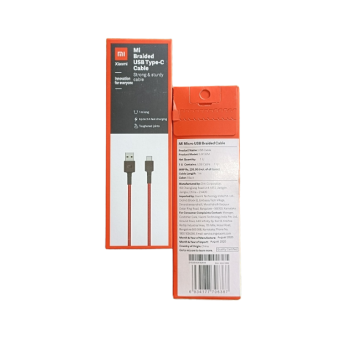 Kábel Xiaomi Mi Type-C Braided, USB-A na USB-C, 1m, červený (Blister)