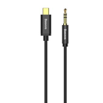 Audio kábel Baseus Yiven Aux M01 z USB-C na Aux 3,5mm 1,2 m čierny