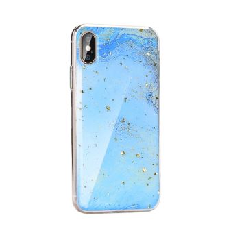 Silikónové puzdro Forcell Marble 3 pre Apple iPhone 11 Pro Max modré