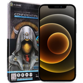 Tvrdené sklo na Apple iPhone 11/XR X-ONE Full Cover Extra Strong Privacy 9H Full Glue čierne