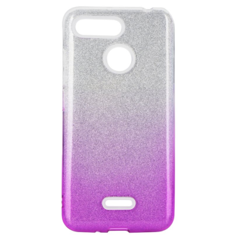 Silikónové puzdro Forcell Shining pre Xiaomi Redmi 8/8A ružovo transparentné