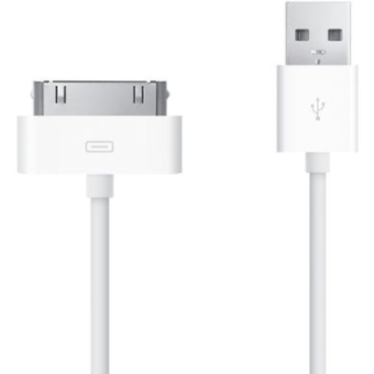 Kábel Apple MA591 30 Pin, iPhone 3GS/4/4S iPod, iPad, biely (Bulk)